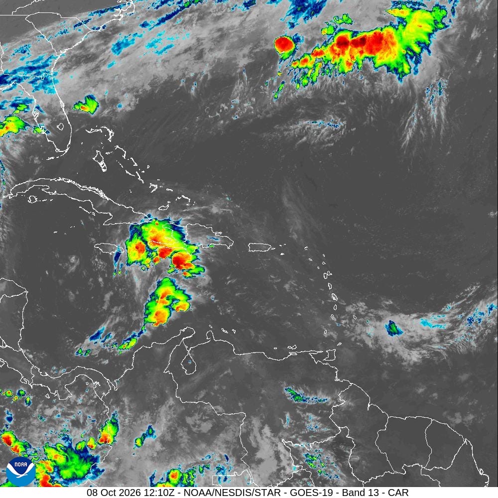 Indomet prevé aguaceros y tronadas por el paso de una onda tropical y una vaguada